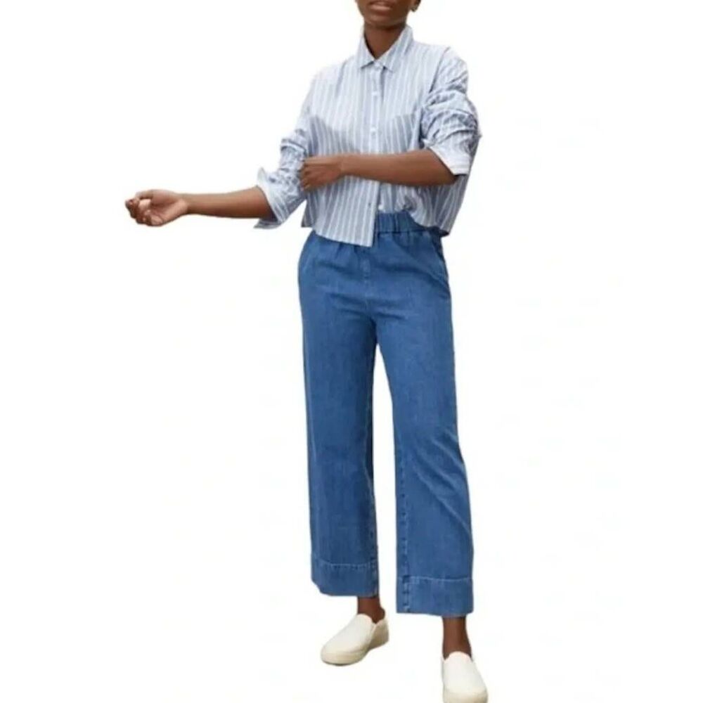 Everlane The Easy Jean Elastic Waist Pants Denim Size 6